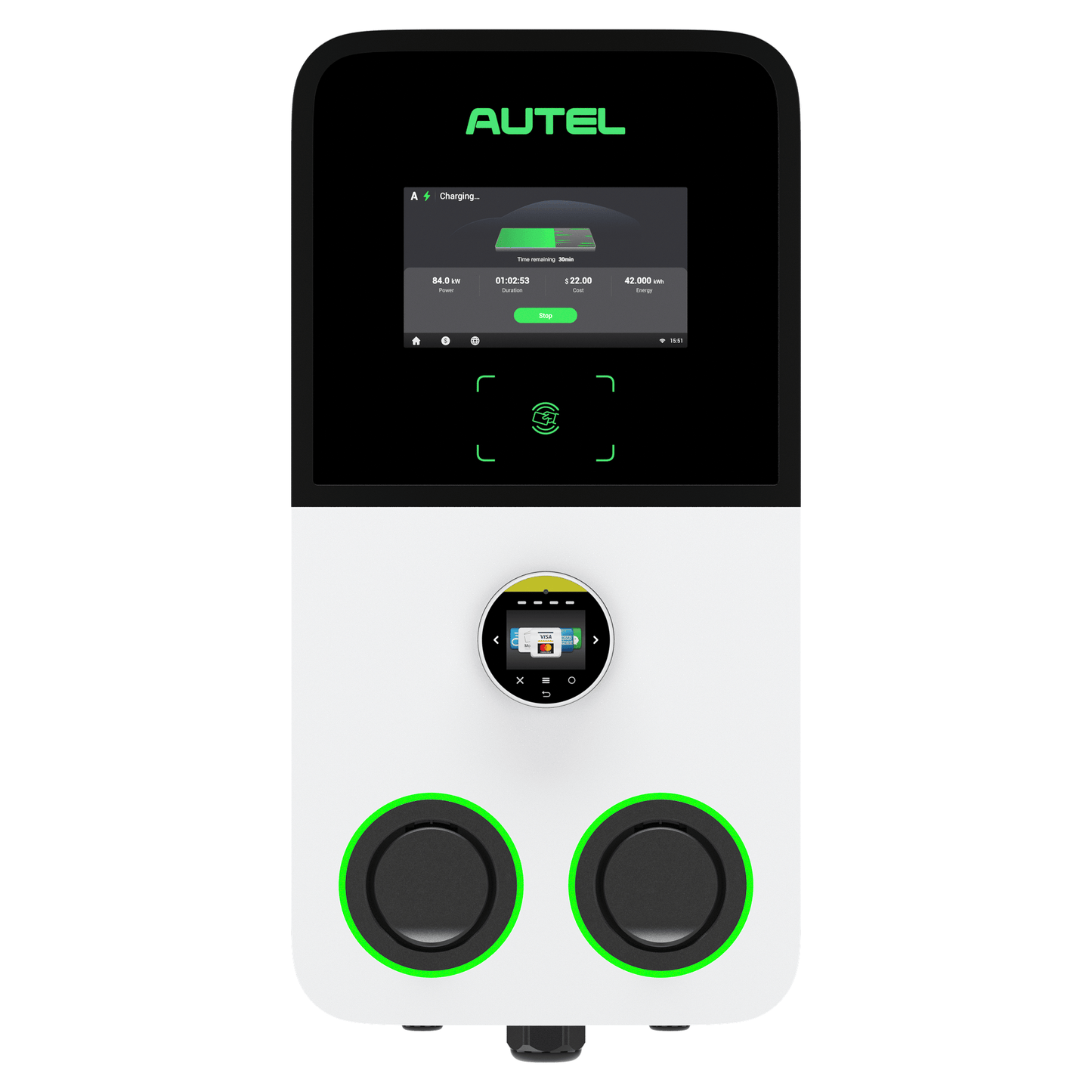 Autel AC MaxiCharger Ultra, laden tot 2x 22kW - #Blulinc#